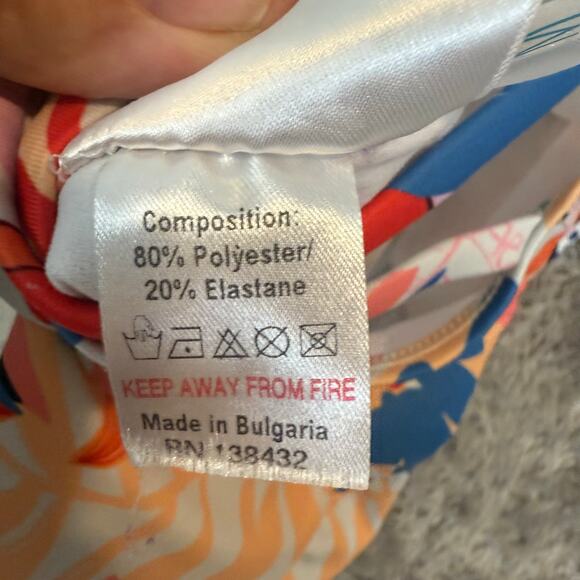 Modcloth The Brooke One Piece Tie Front Floral Swimsuit M Medium - Picture 11 of 12